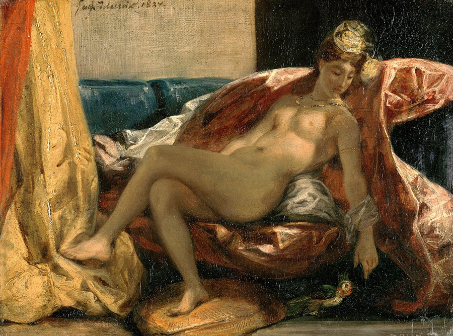 Delacroix Frau mit Papager